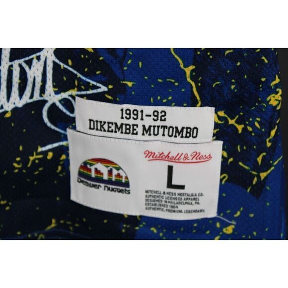 Mitchell & Ness Denver Nuggets Mutumbo Jersey Mens Large Retro Graphic Adult - Picture 4 of 9
